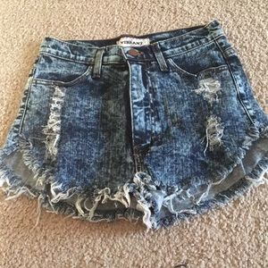 TOBI. DARK WASH HIGH WAISTED JEANS